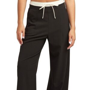BCX Black Wide Leg Drawstring Pants